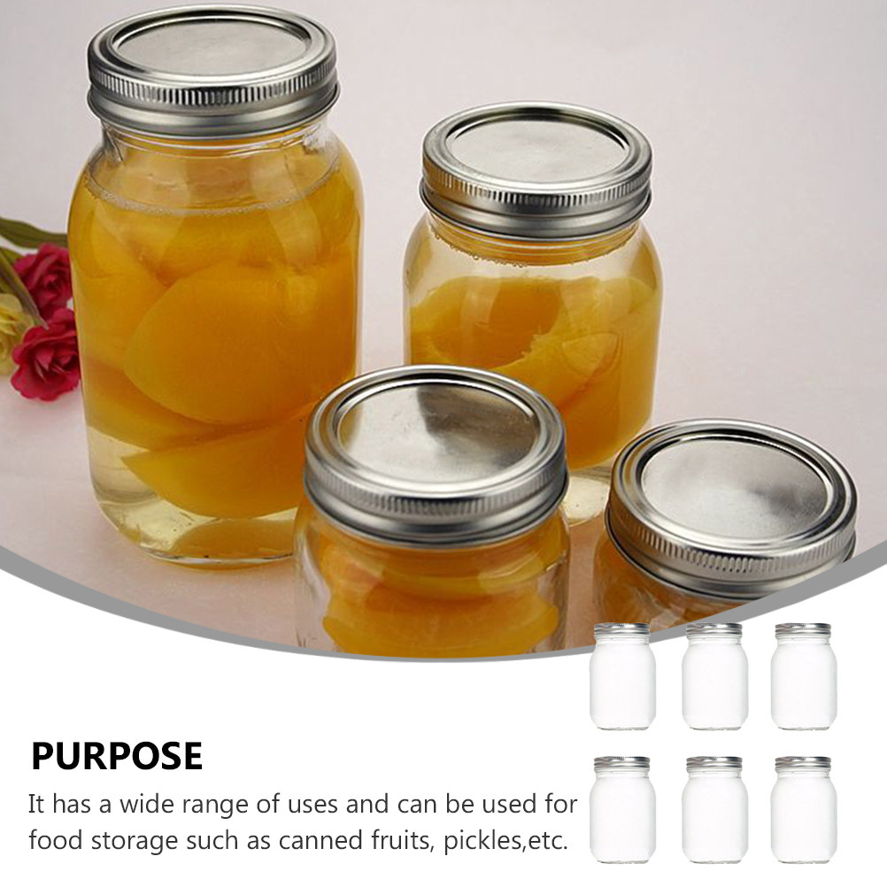 6Pcs Round Glass Food Storage  - Food Storage Jars Plastic 评论和价格
