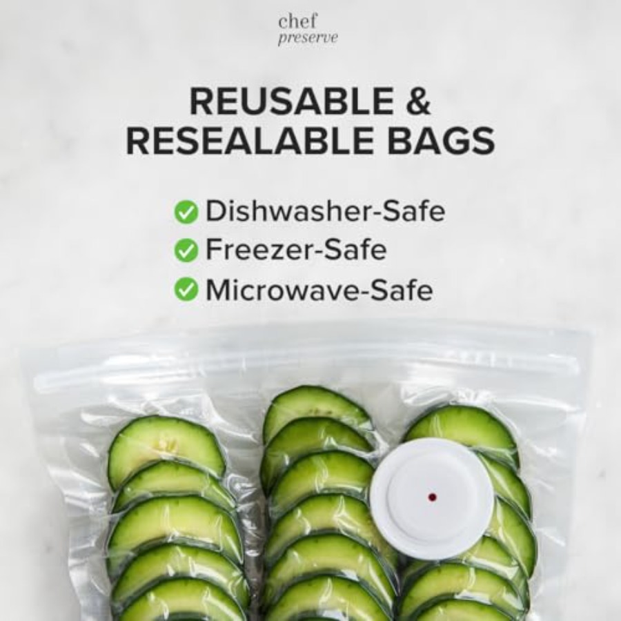 Reusable Vacuum Sealer Bags fo - Food Storage Reusable Bags 评论和价格