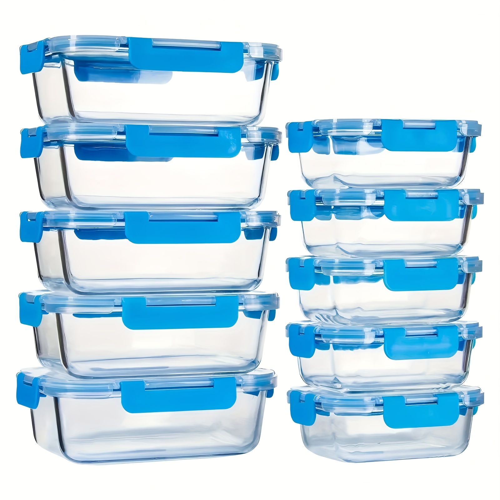 us10pcs Glass Food Storage Con - Food Storage Without Pantry 评论和价格