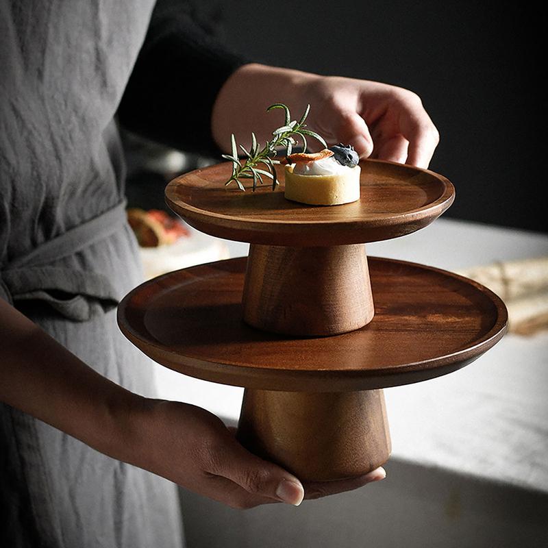Wooden Cake Plate Footed Refre - Food Storage Practices 评论和价格