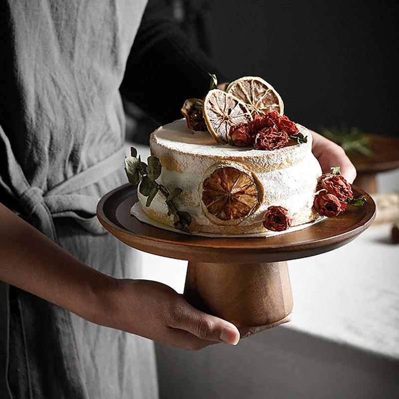 Wooden Cake Plate Footed Refre - Food Storage Practices 评论和价格