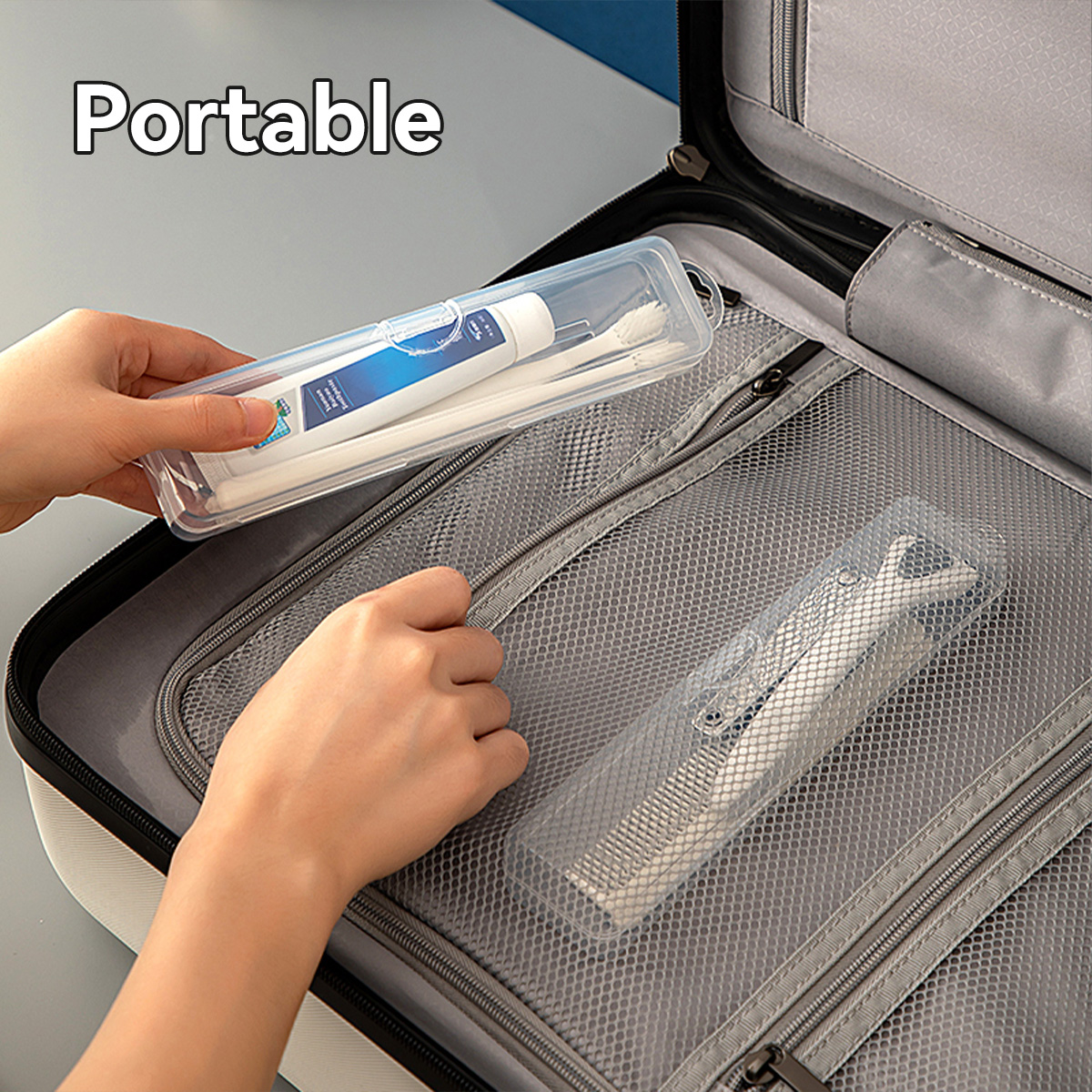 WORTHBUY Toothbrush Box Transp - Food Storage Jars Plastic 评论和价格