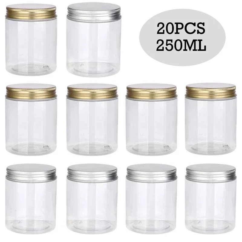 20pcs 250ml Clear Empty Plasti - Food Storage Aluminum Containers 评论和价格