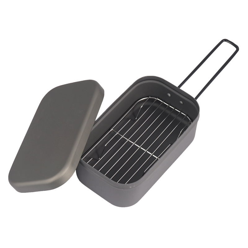 Camping Lunch Box Steaming Rac - Food Storage Aluminum Containers 评论和价格