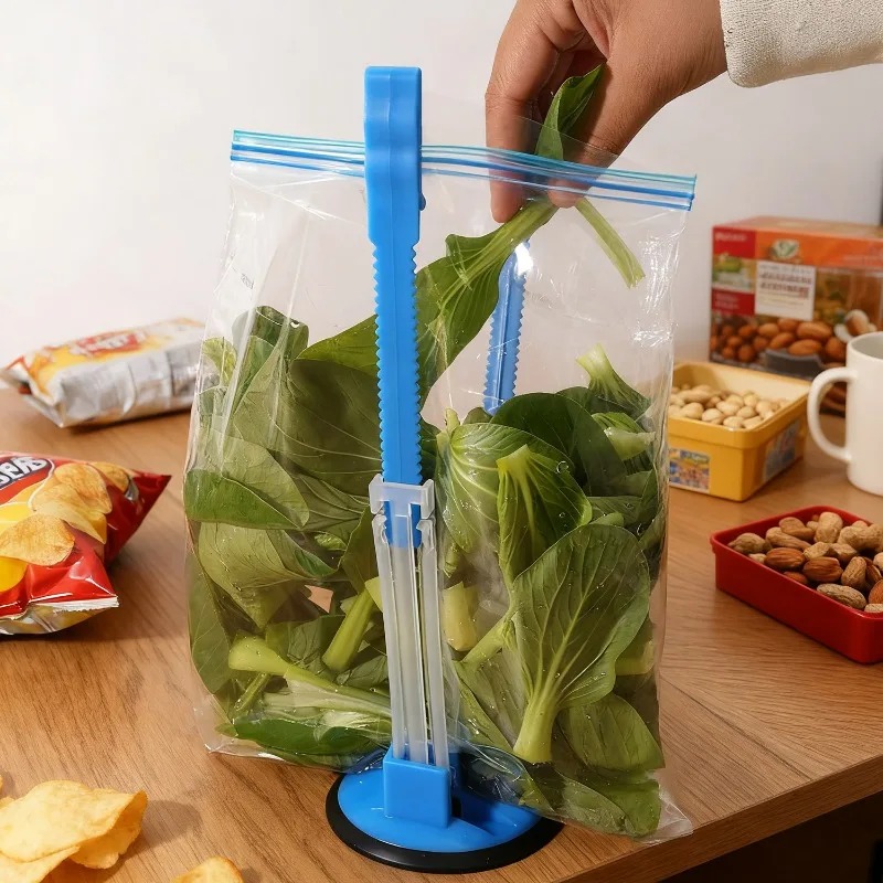 Hands Free Baggy Rack Clip Adj - Food Storage Reusable Bags 评论和价格