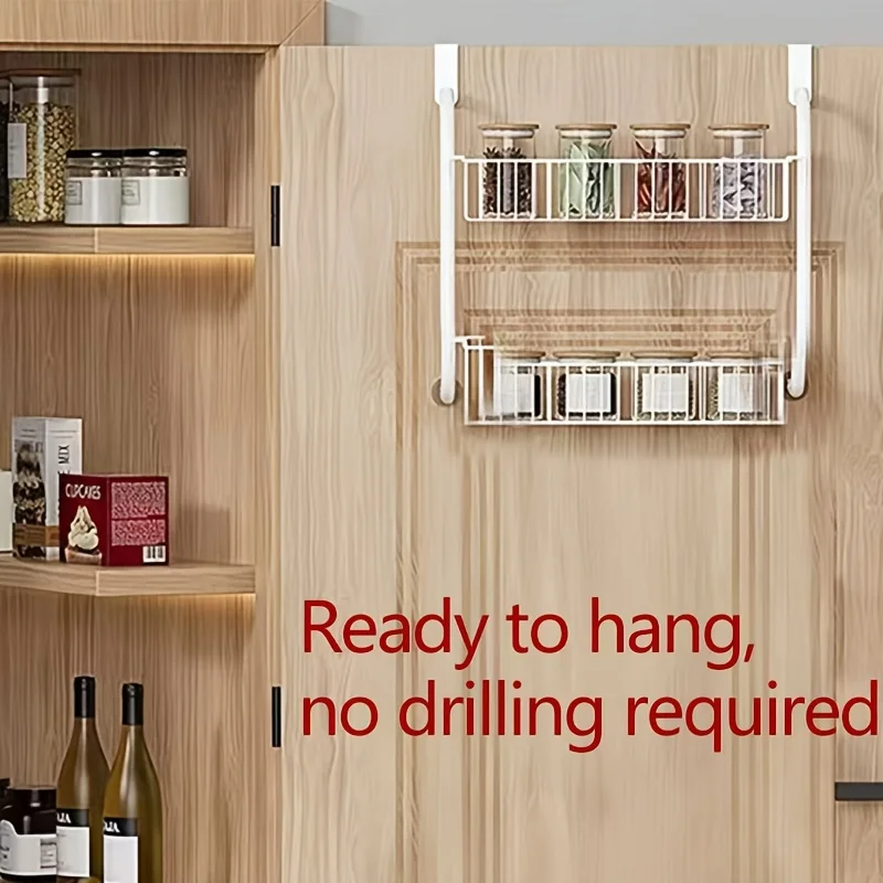 2-8 Tier Door-Mounted Storage  - Food Storage Without Pantry 评论和价格