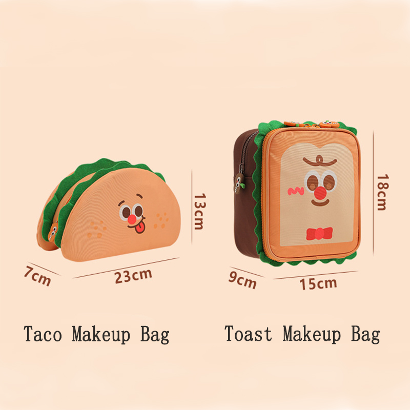 Taco and Toast-Shaped Makeup B - Food Storage Practices 评论和价格