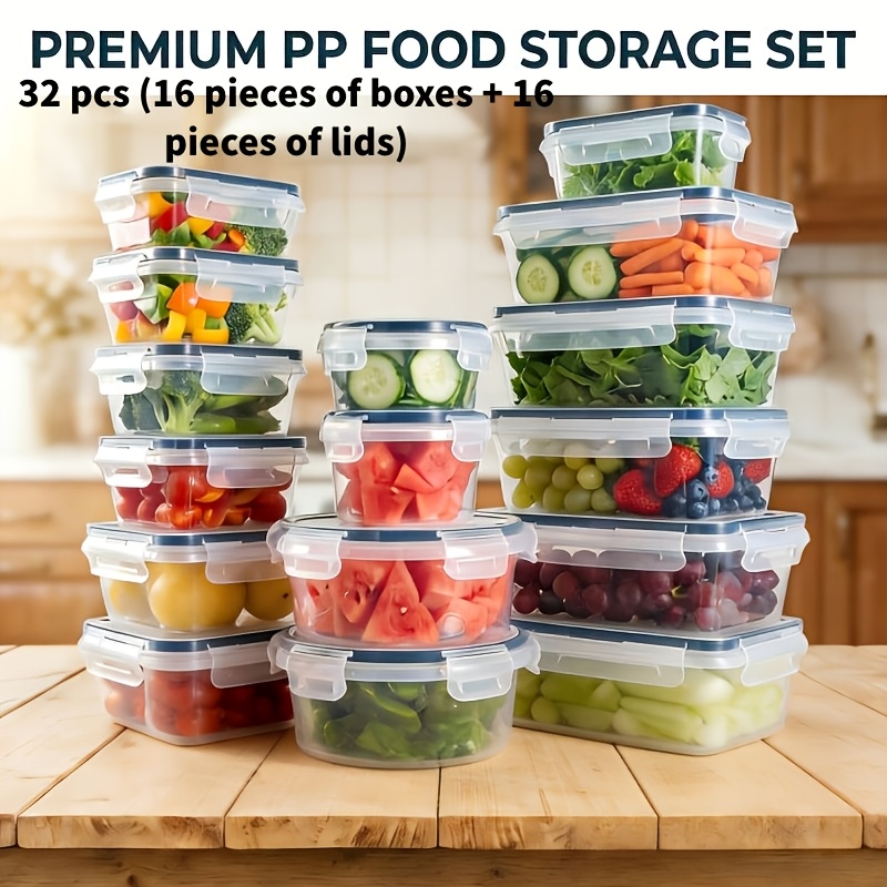 us22/32/52/55pcs New Food-Safe - Food Storage Without Pantry 评论和价格