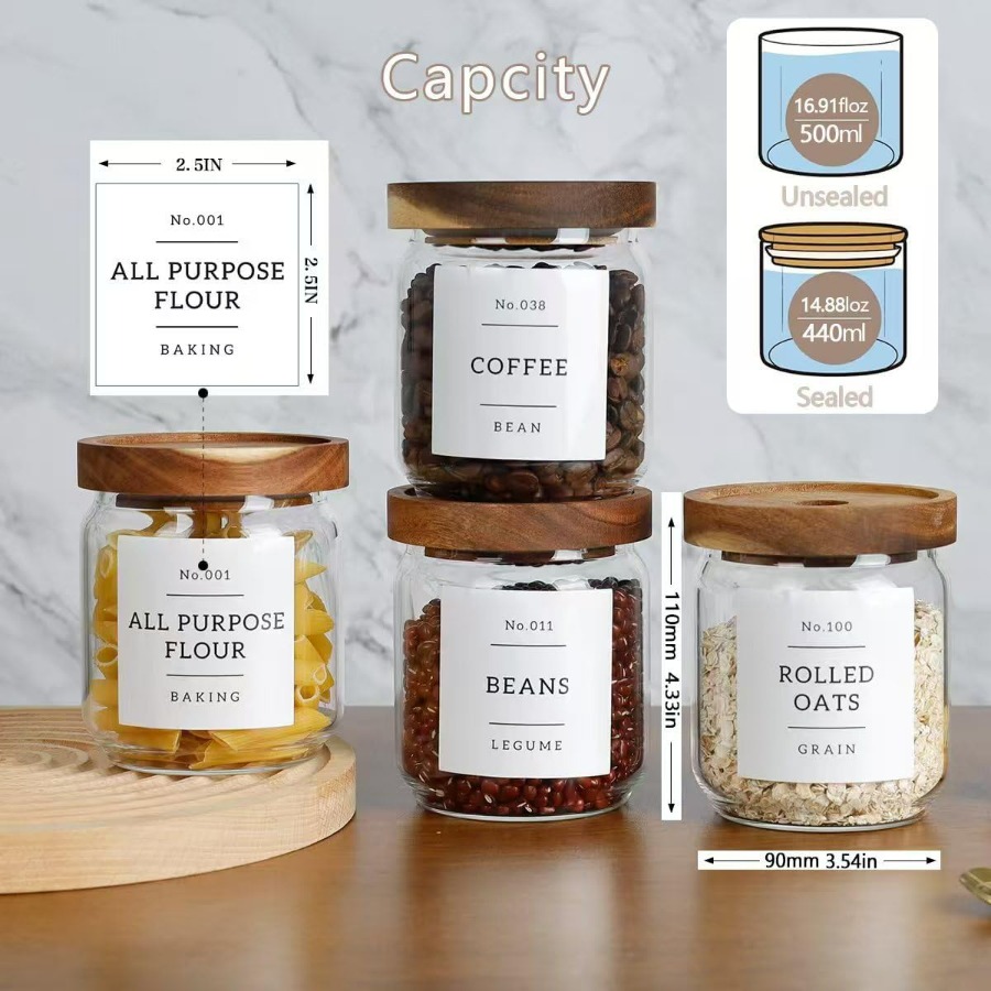 16 OZ Stackable Glass Food Sto - Food Storage Pantry 评论和价格