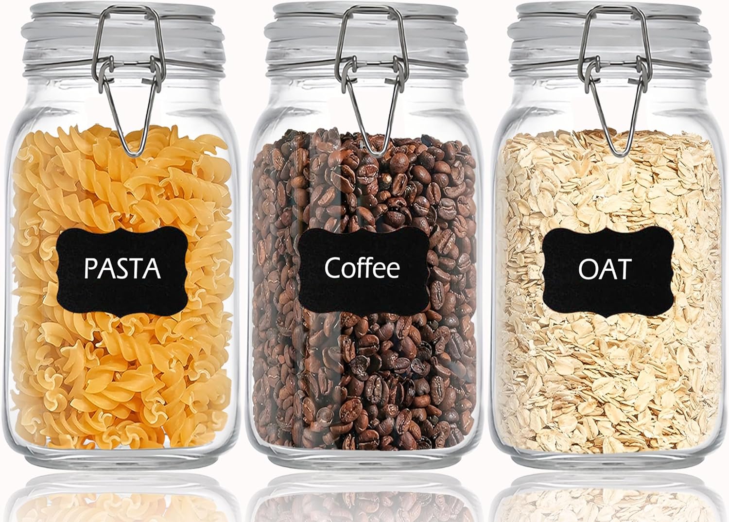 Clear Food Storage Jars 50oz S - Food Storage Pantry 评论和价格
