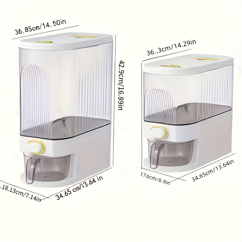 22Lbs Large Rice & Cereal Disp - Food Storage Without Pantry 评论和价格