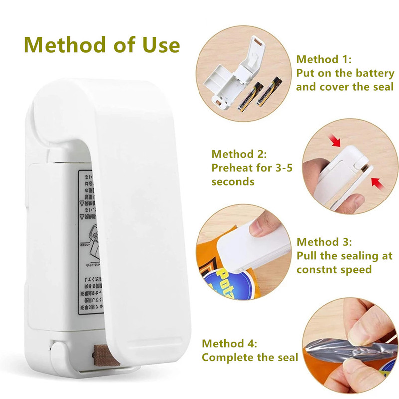 Portable Bag Heat Sealer Plast - Food Storage Machine 评论和价格