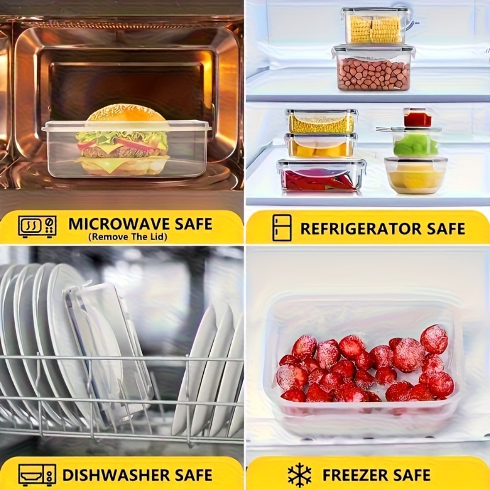 Set BPA-Free Airtight Food Con - Food Storage Jars Plastic 评论和价格