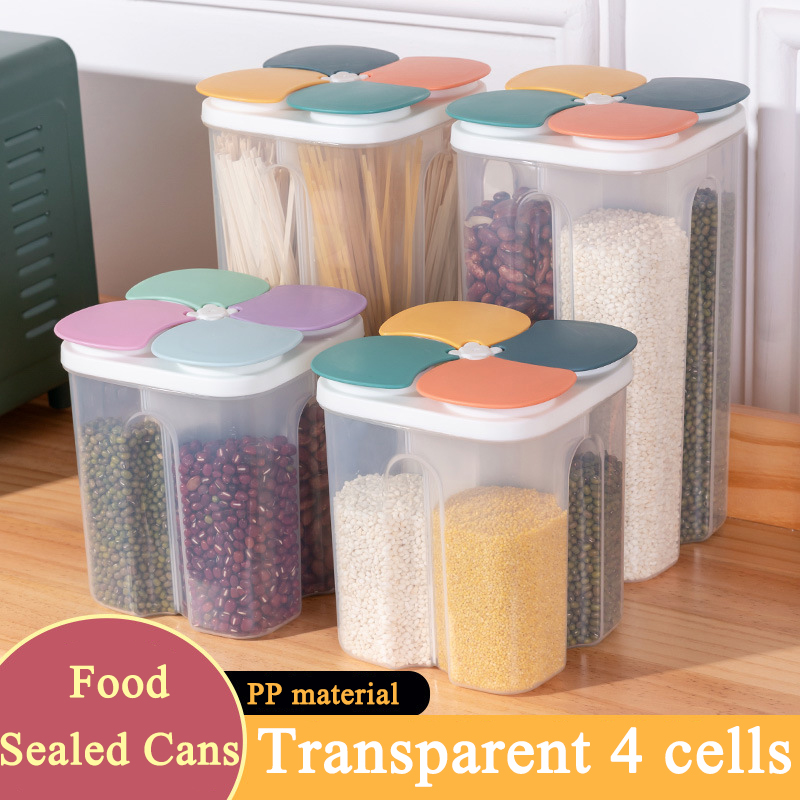 Kitchen Cereals Storage Box Pl - Airtight Cereal Jar 评论和价格