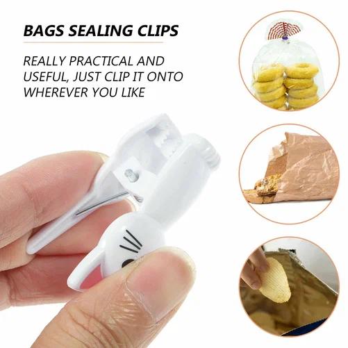 Cute Cat Shaped Bag Clips Reus - Food Storage Reusable Bags 评论和价格