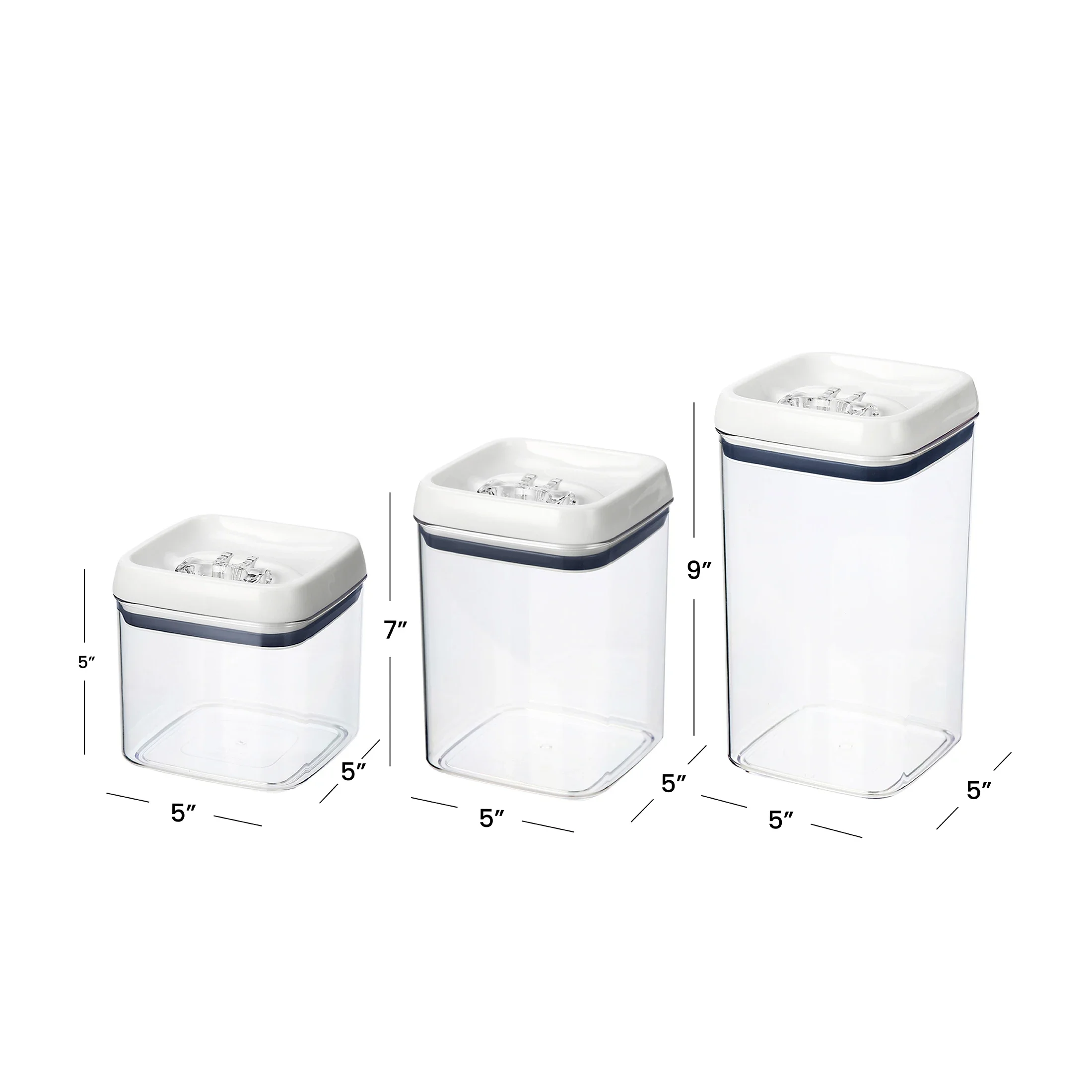 Canister Pack of 3, Flip-Tite® - Food Storage Pantry 评论和价格