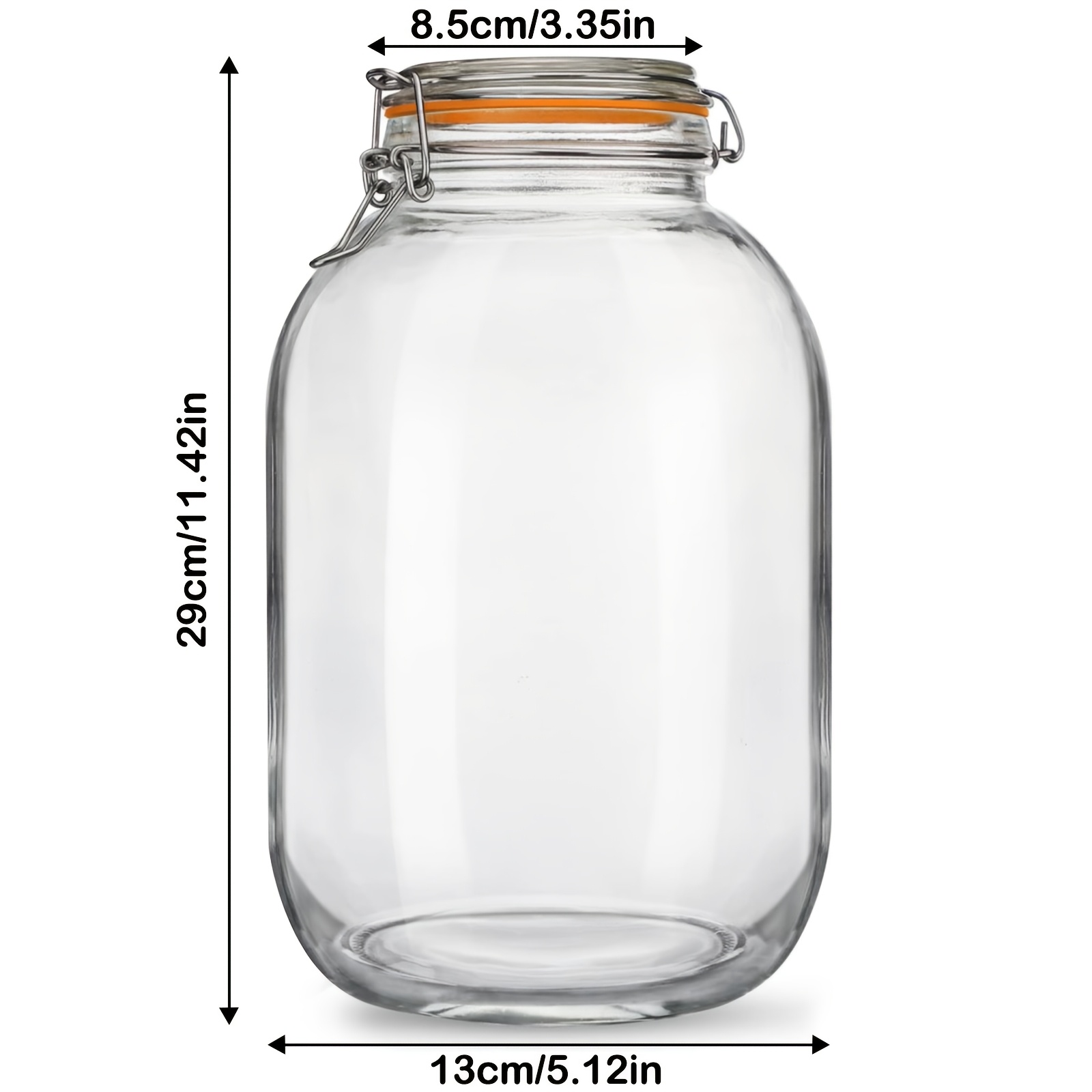 4 Pack 1 Gallon Wide Mouth Gla - Food Storage Without Pantry 评论和价格