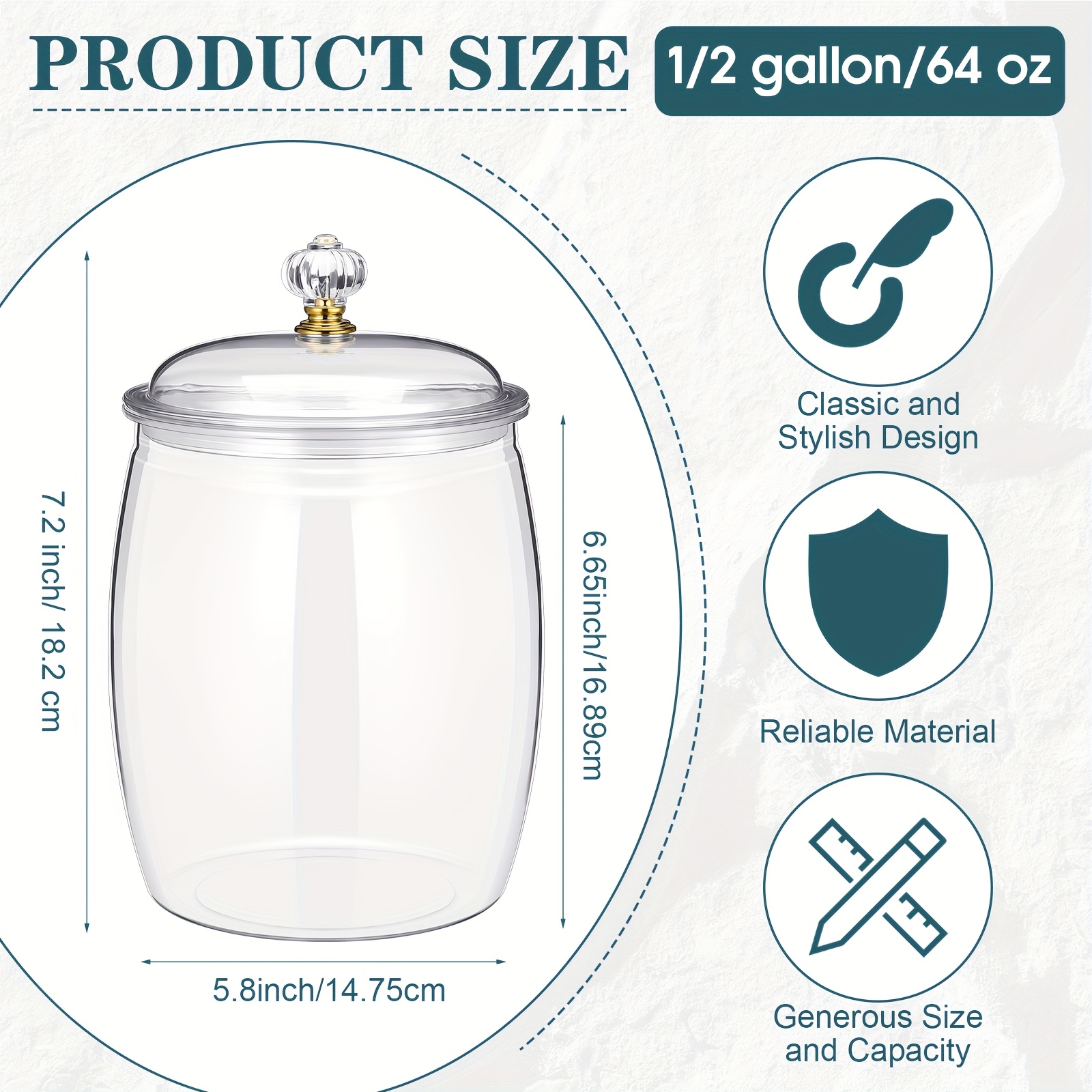 Clear Airtight Plastic Apothec - Food Storage Without Pantry 评论和价格