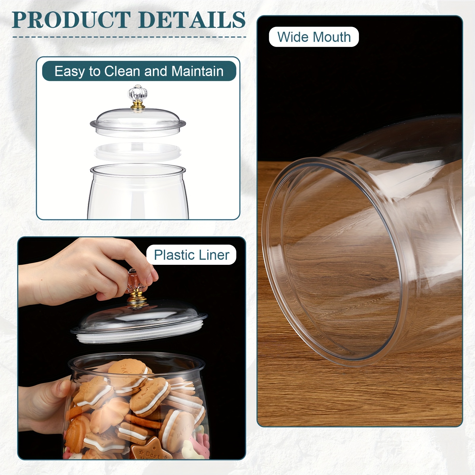 Clear Airtight Plastic Apothec - Food Storage Without Pantry 评论和价格