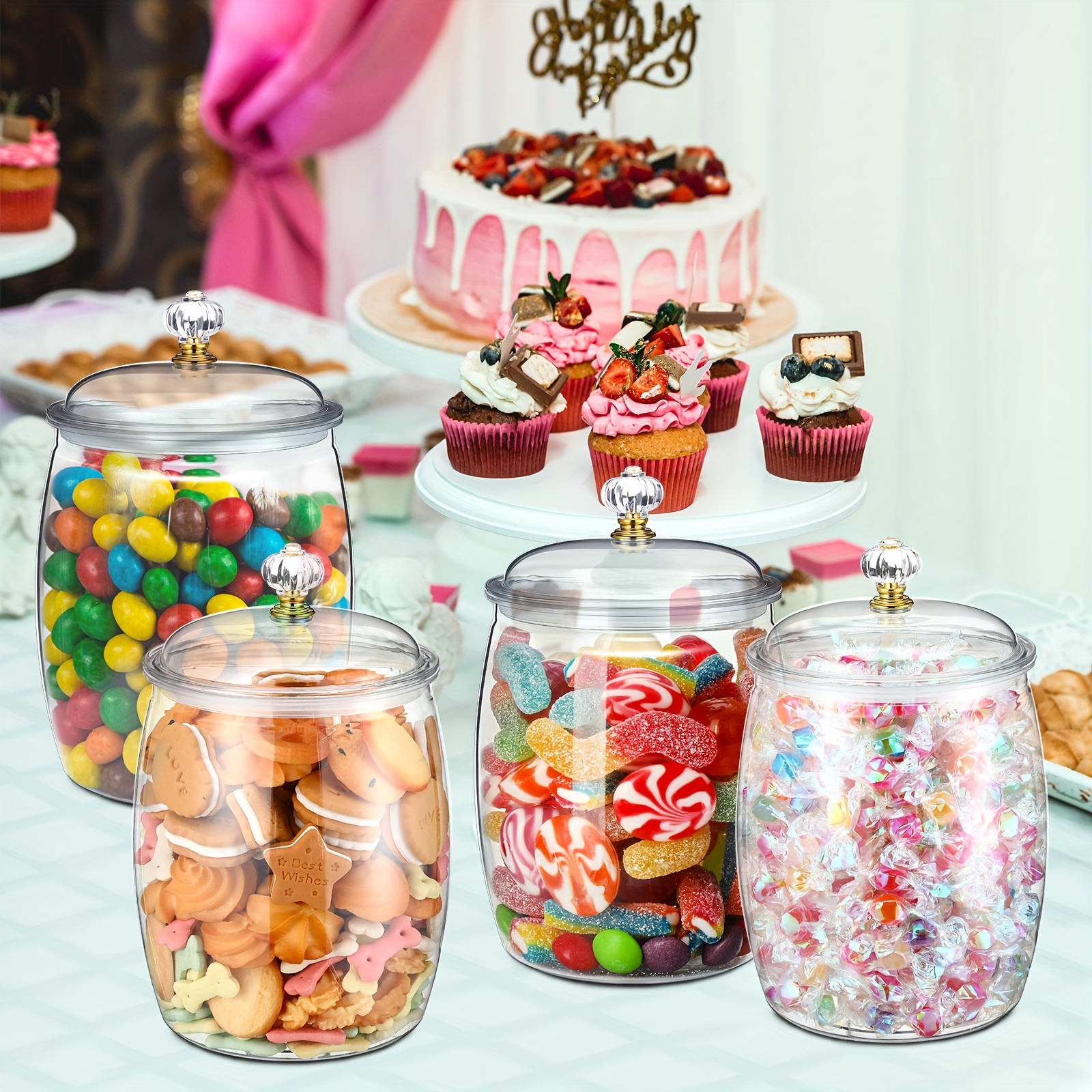 Clear Airtight Plastic Apothec - Food Storage Without Pantry 评论和价格