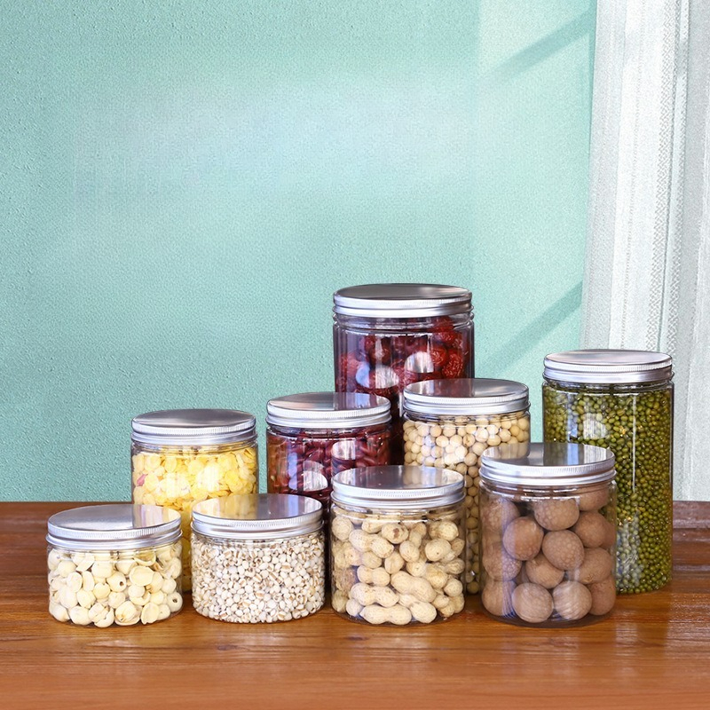 Clear Plastic Storage Jars wit - Food Storage Aluminum Containers 评论和价格