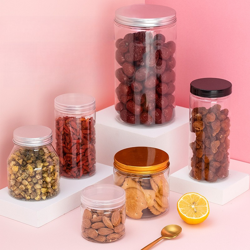 Clear Plastic Storage Jars wit - Food Storage Aluminum Containers 评论和价格