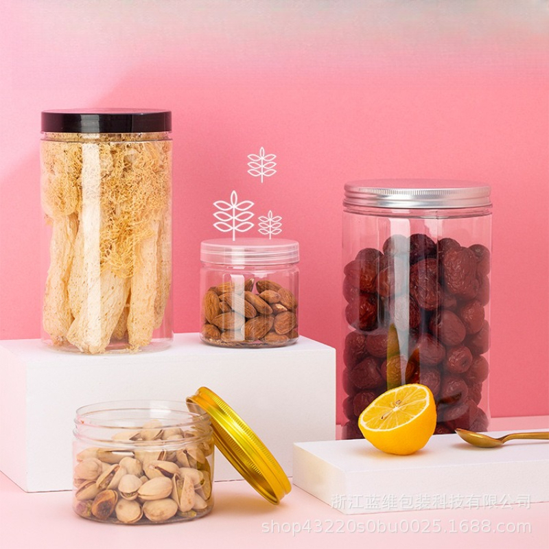 Clear Plastic Storage Jars wit - Food Storage Aluminum Containers 评论和价格