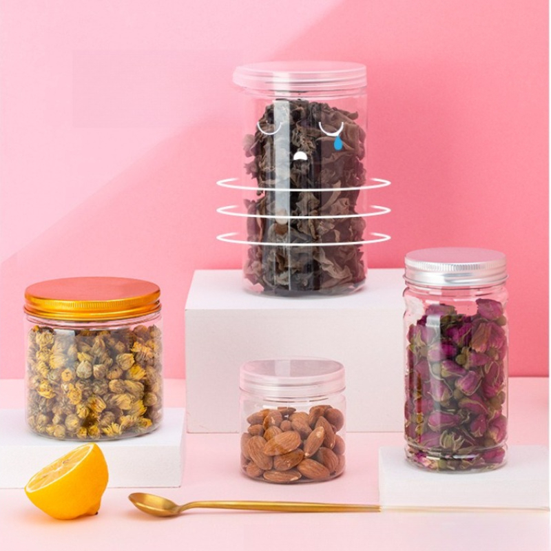 Clear Plastic Storage Jars wit - Food Storage Aluminum Containers 评论和价格