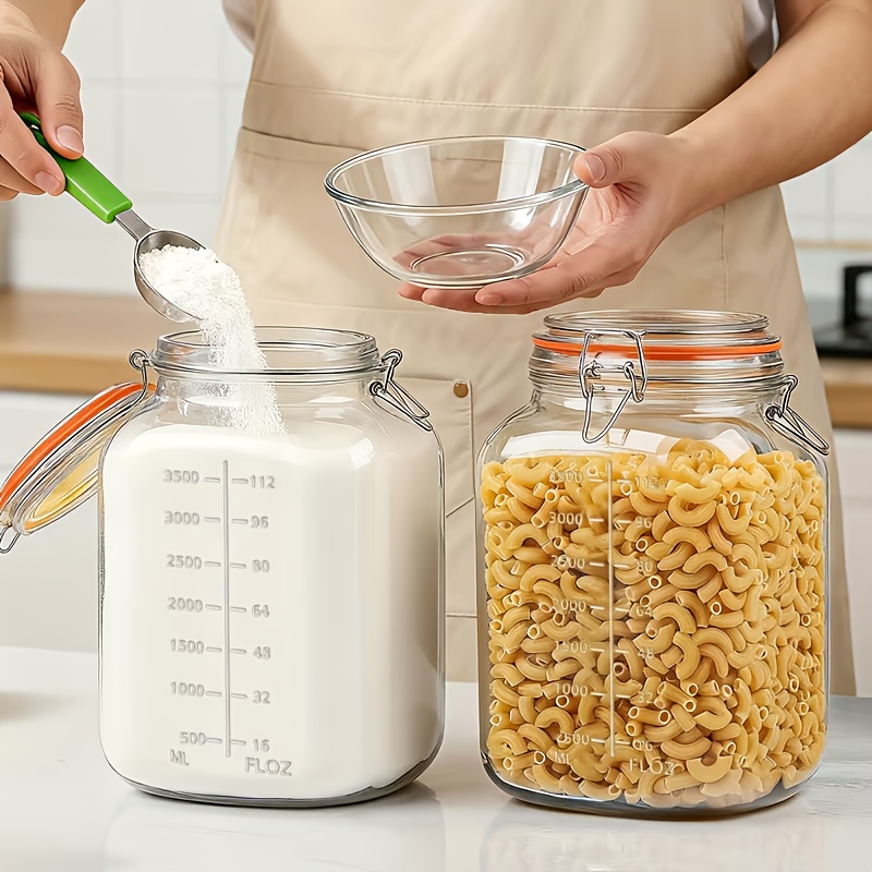 2-Pack 1-Gallon Wide-Mouth Gla - Food Storage Without Pantry 评论和价格