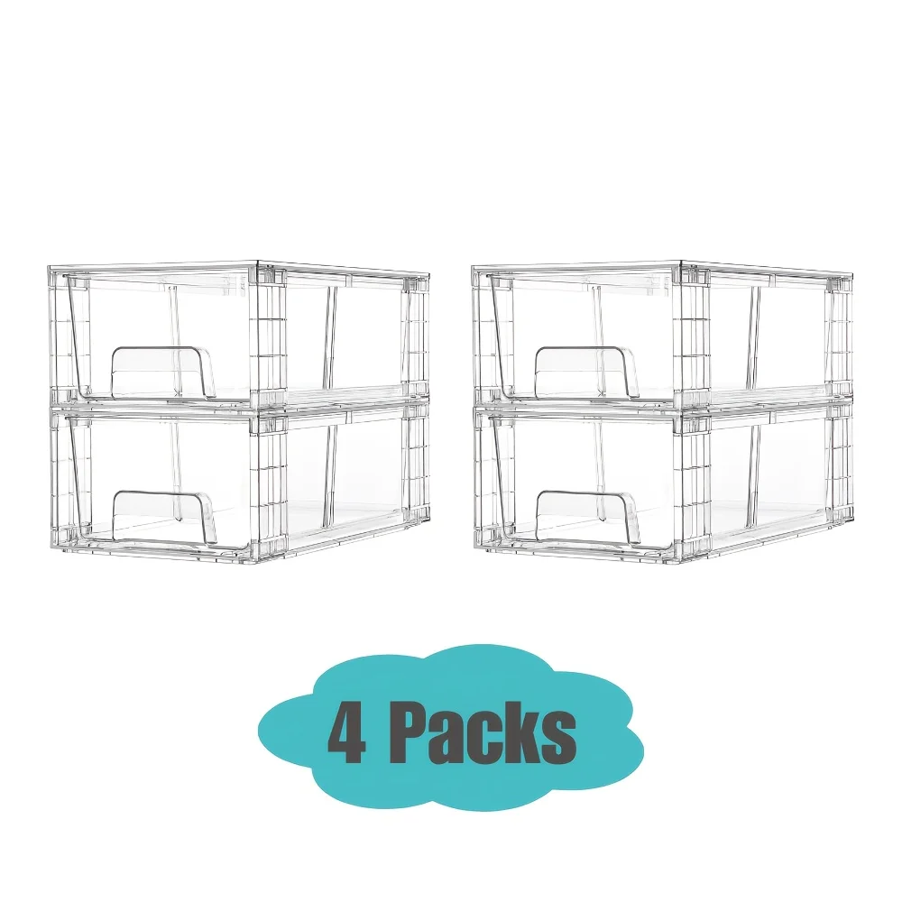 4/6/8/10 Pack Clear Acrylic Fo - Food Storage Without Pantry 评论和价格
