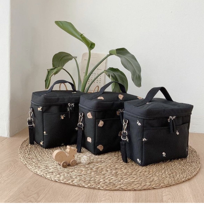 Bear Embroidery Baby Stroller  - Food Storage In Cooler 评论和价格